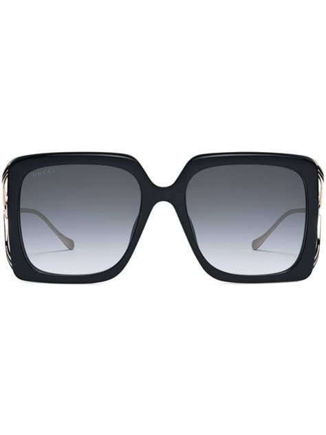 gucci women's oversized sunglasses|Gucci oversize rectangular sunglasses.